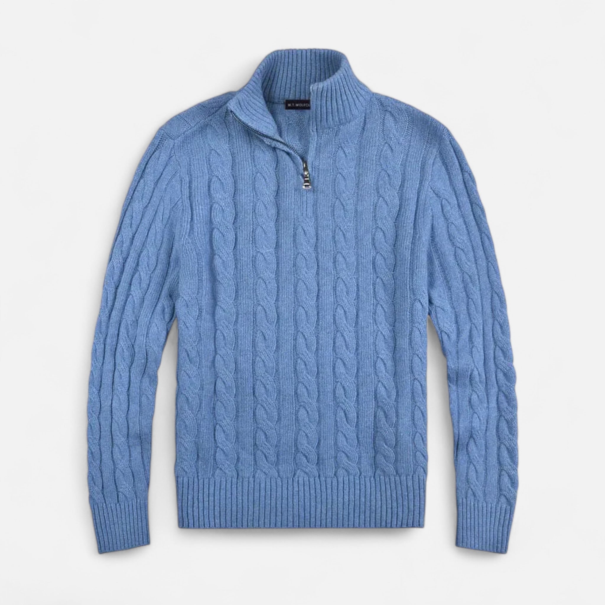 Veroux Mode | Men’s Luxe Cotton Zip Knit