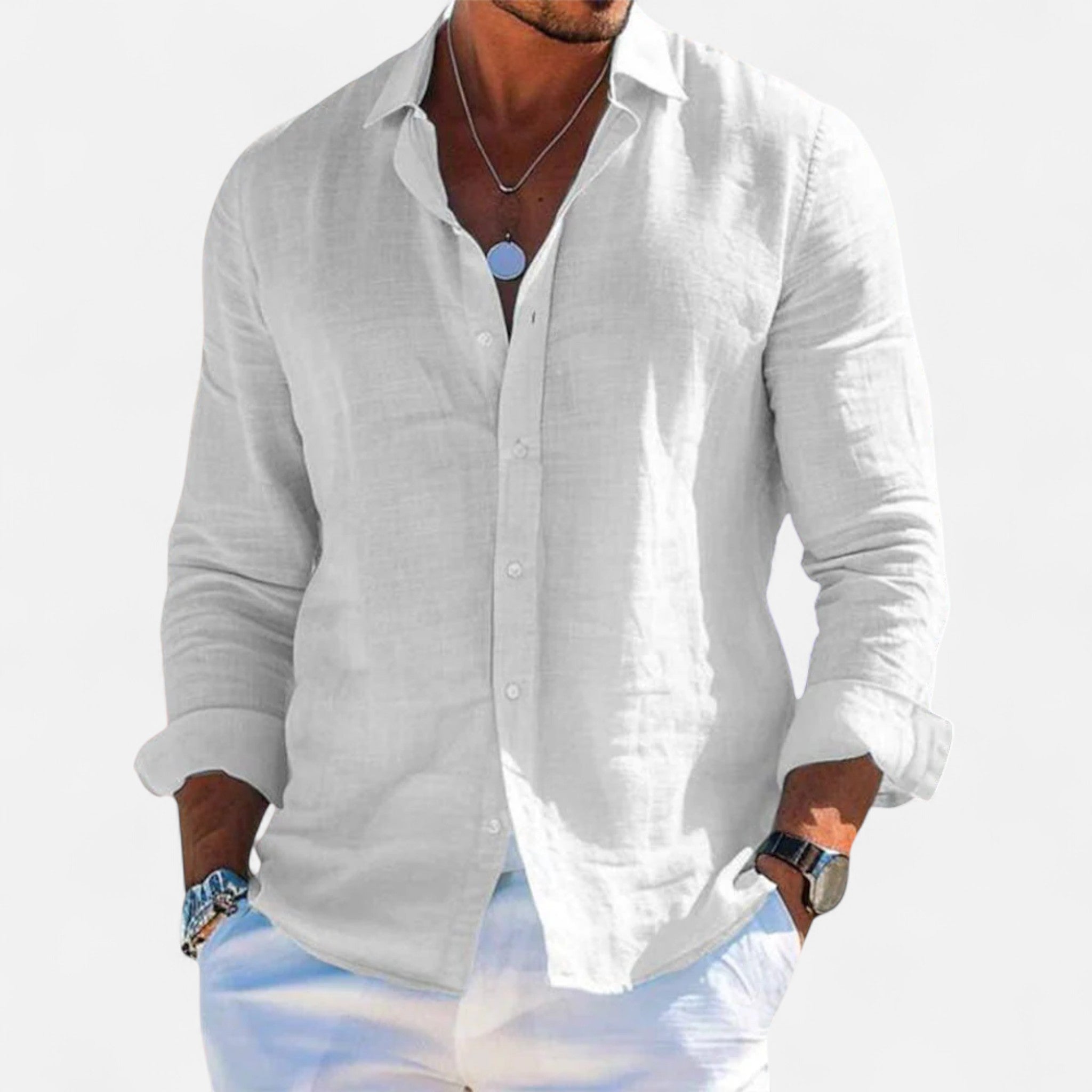 Veroux Mode | Men’s Linen Heritage Shirt