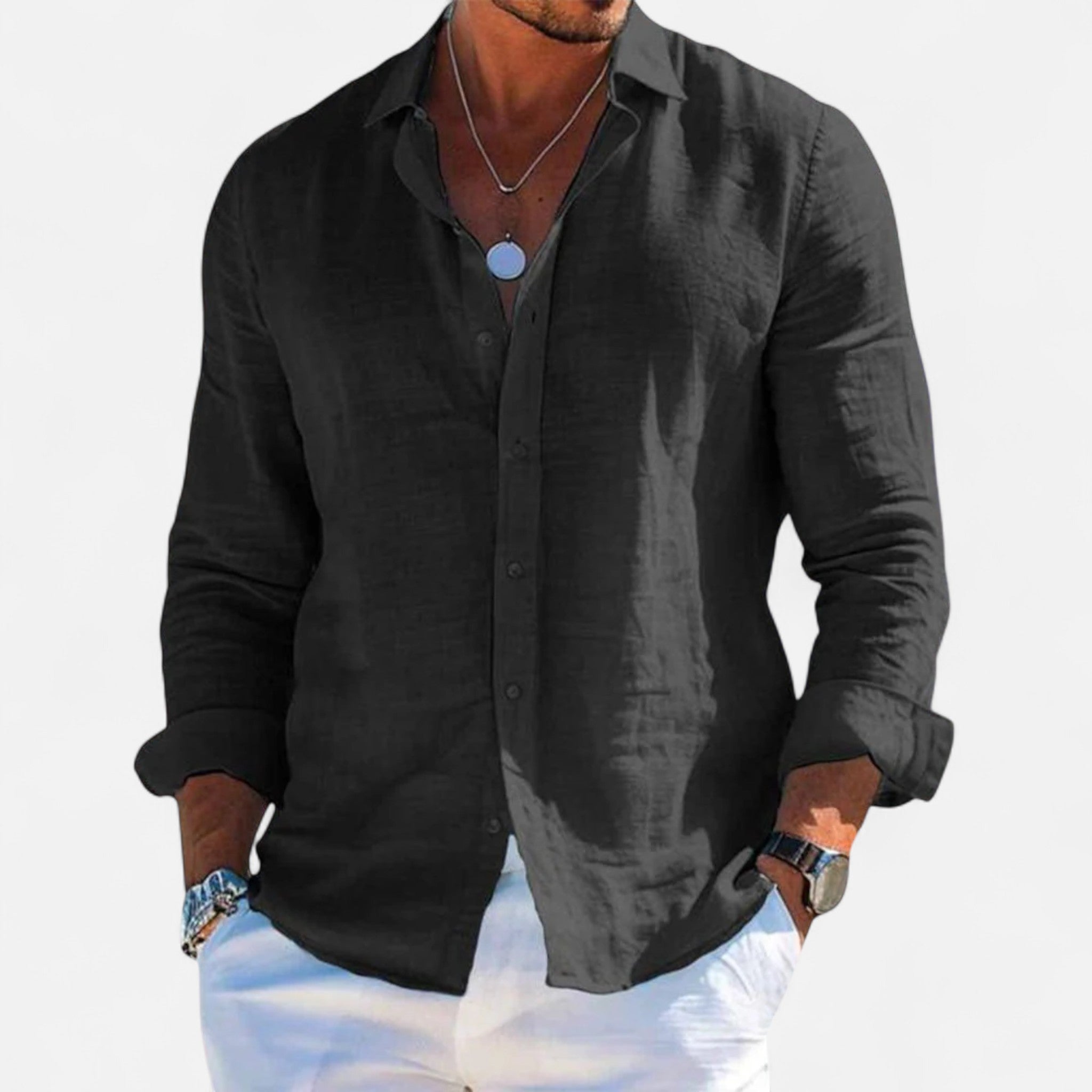 Veroux Mode | Men’s Linen Heritage Shirt