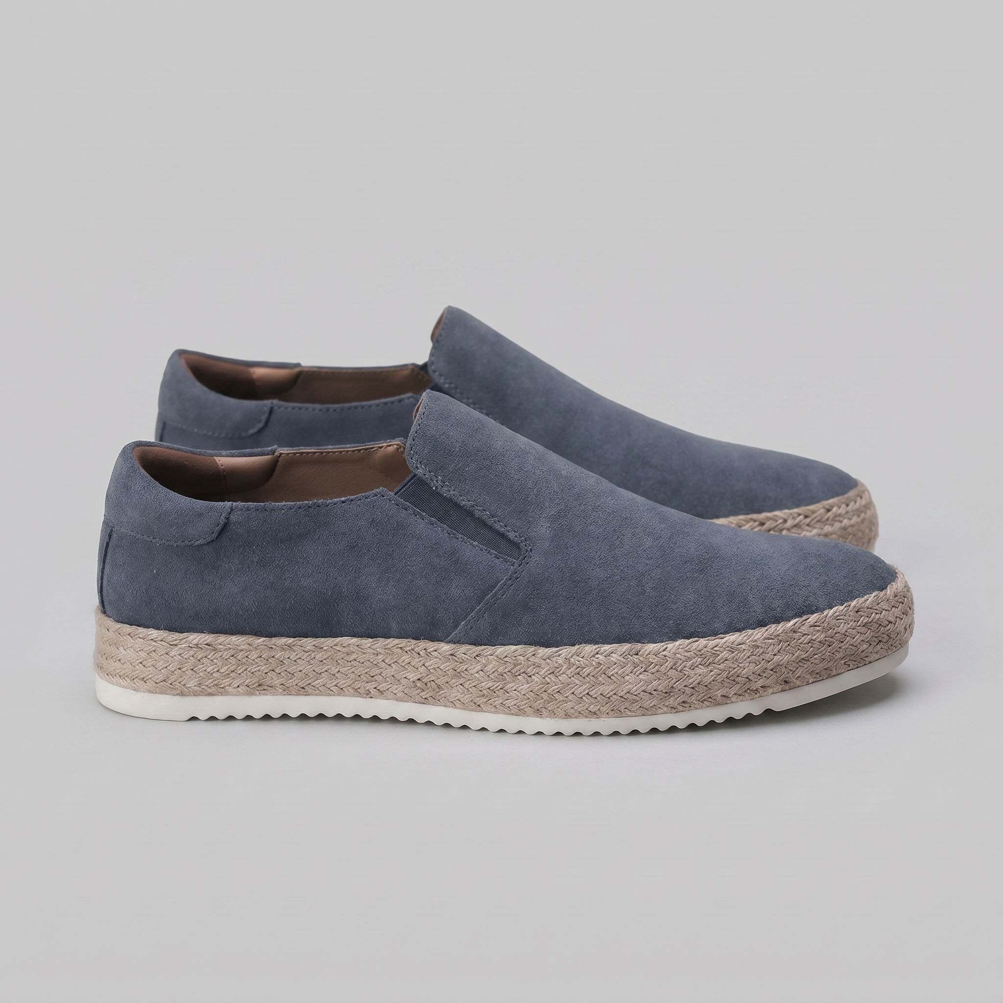 Men's suede slip-on loafers | refined beach footwear