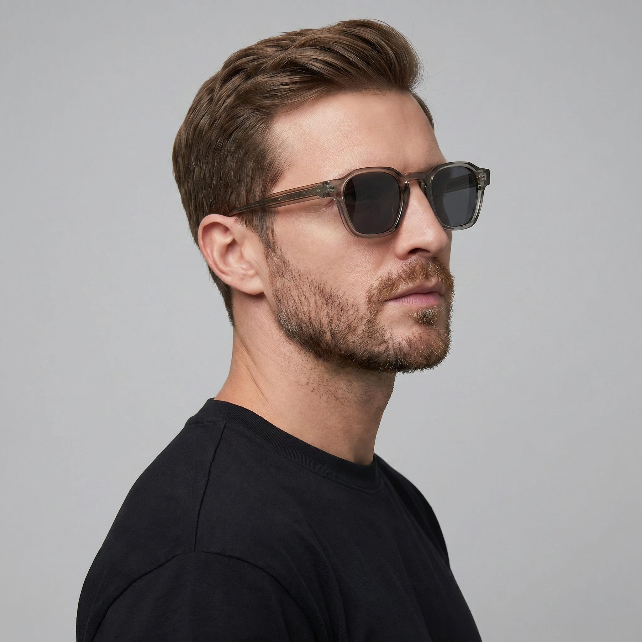 Men's vintage square sunglasses | dark lenses for daily use