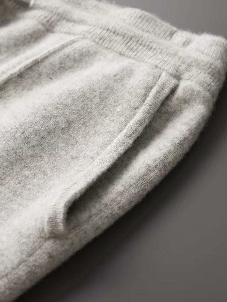 Veroux Mode | Men’s Pure Extra-Fine Merino Wool Leisure Trousers