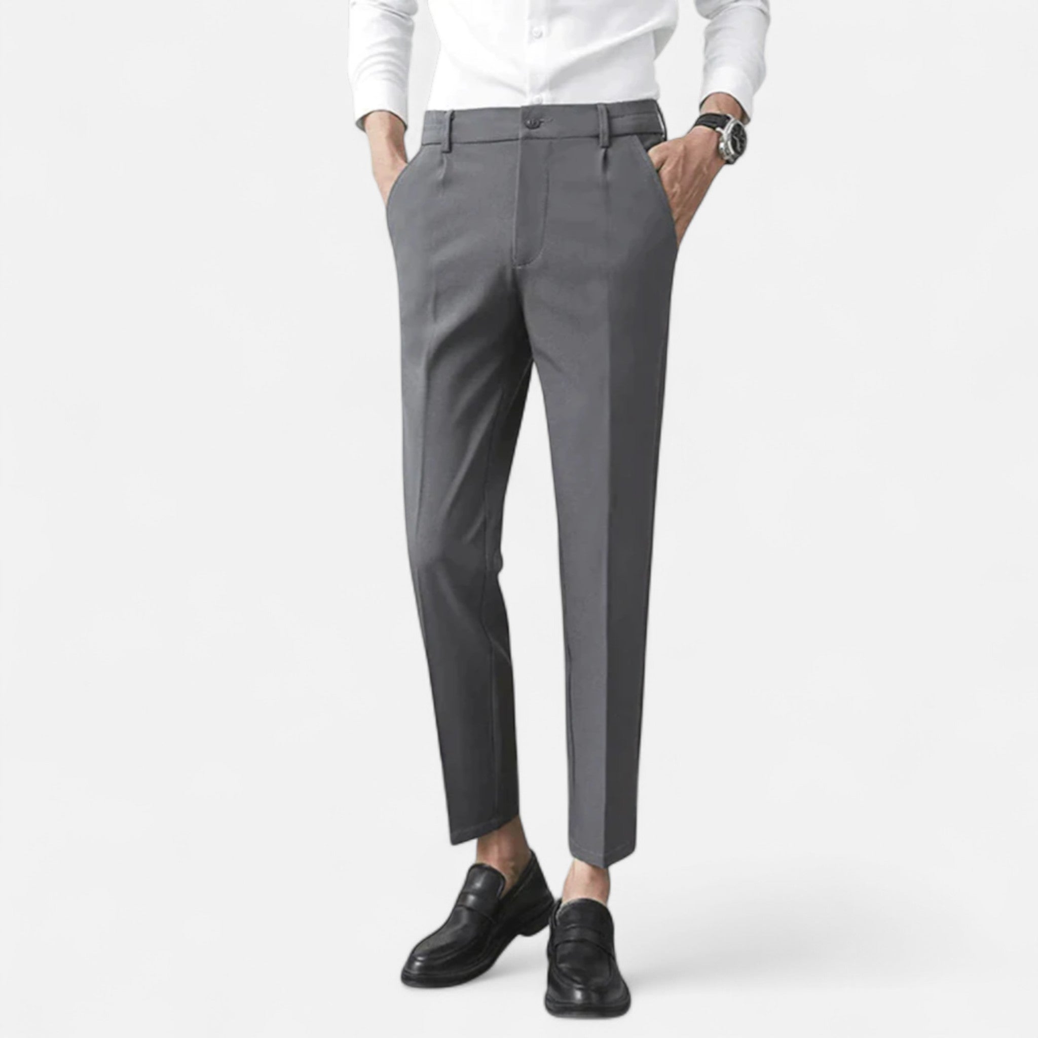 Veroux Mode | Men’s Stretch Trousers – Adaptive Comfort, Tailored Modernity