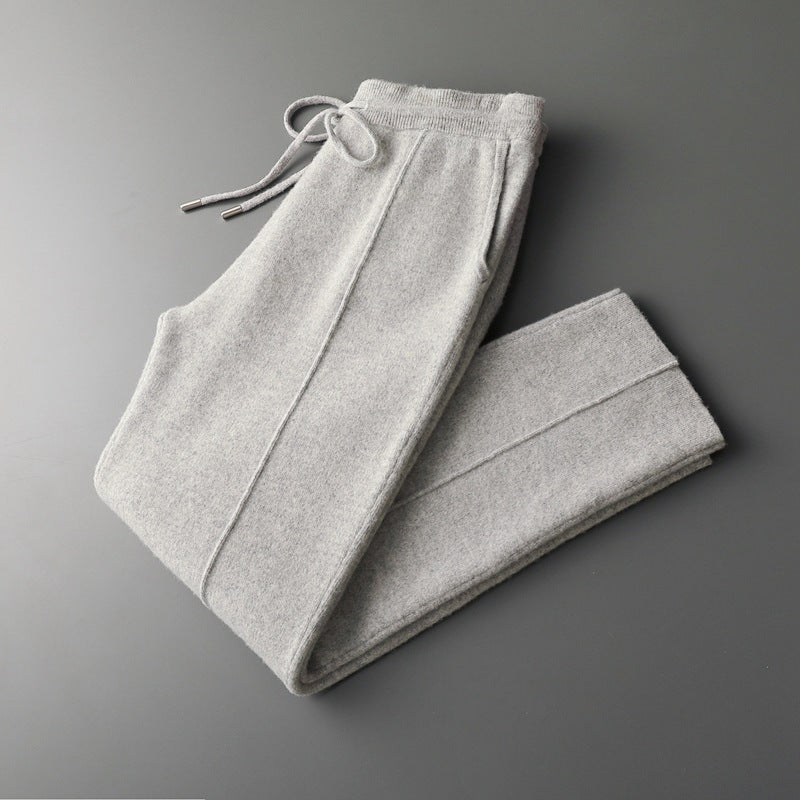 Veroux Mode | Men’s Pure Extra-Fine Merino Wool Leisure Trousers