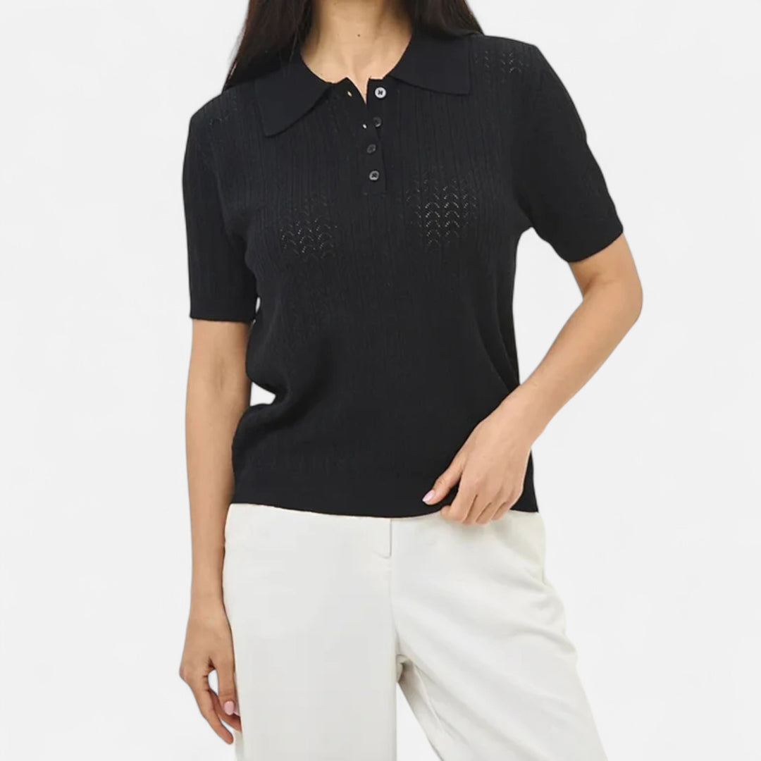 Veroux Mode | Women’s Elegant Knitted T-Shirt