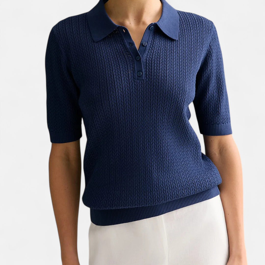 Veroux Mode | Women’s Elegant Knitted T-Shirt