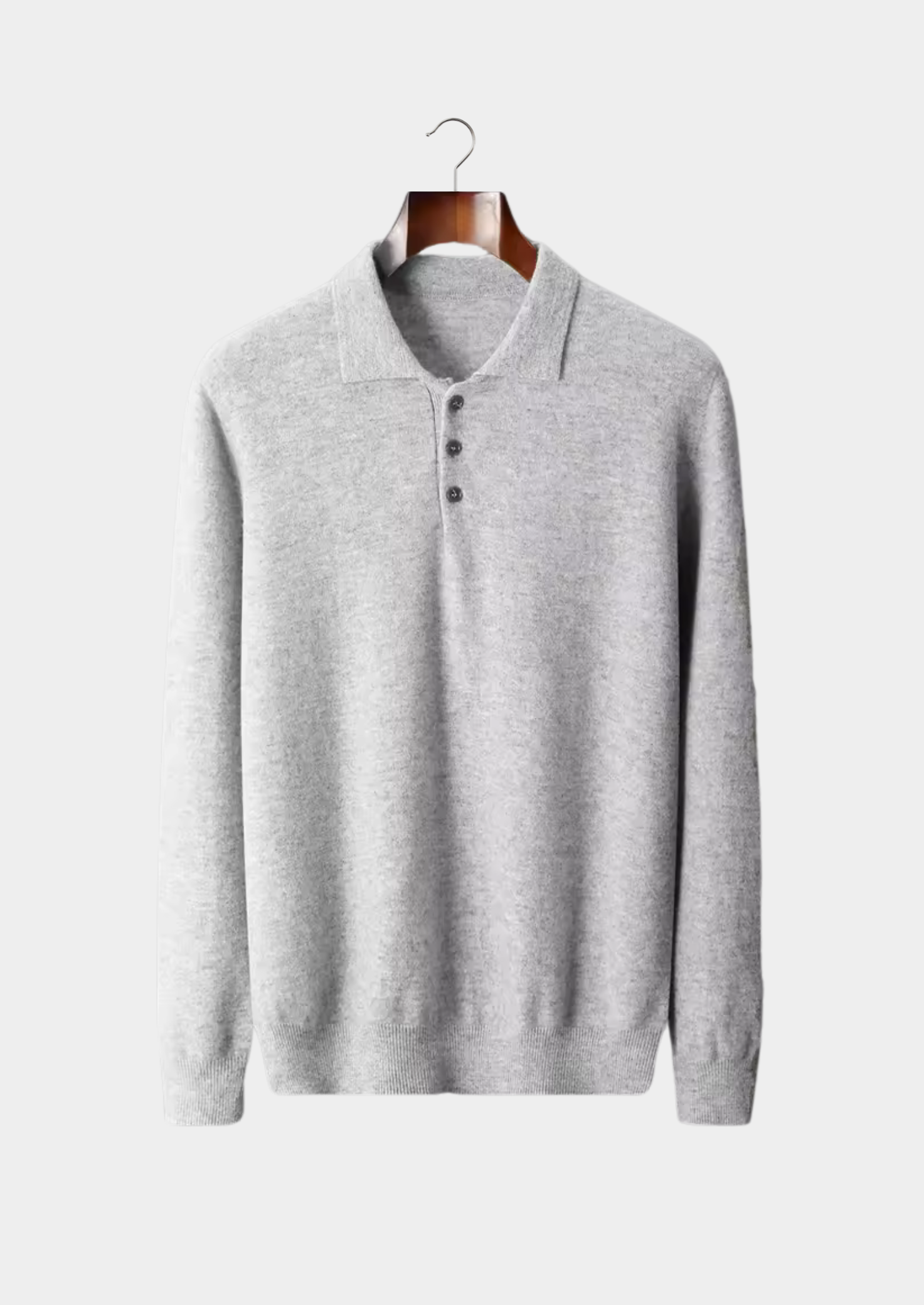Veroux Mode | Men’s Pure Extra-Fine Merino Wool Classic Sweater Polo