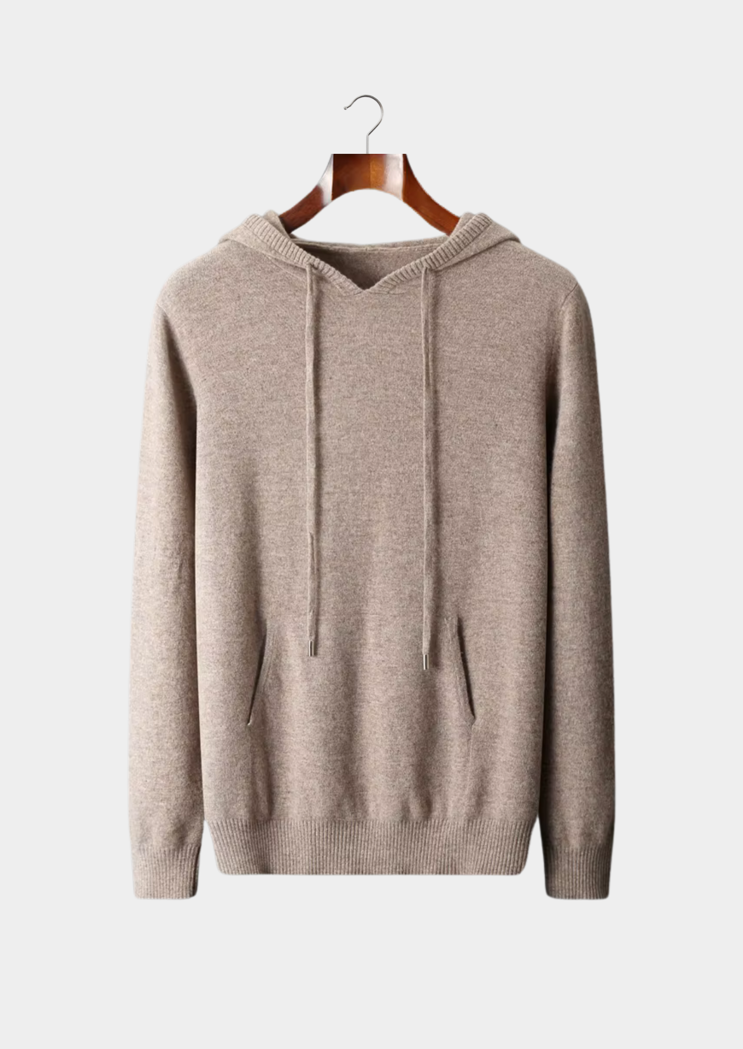 Veroux Mode | Men’s Pure Extra-Fine Merino Wool Leisure Hoodie