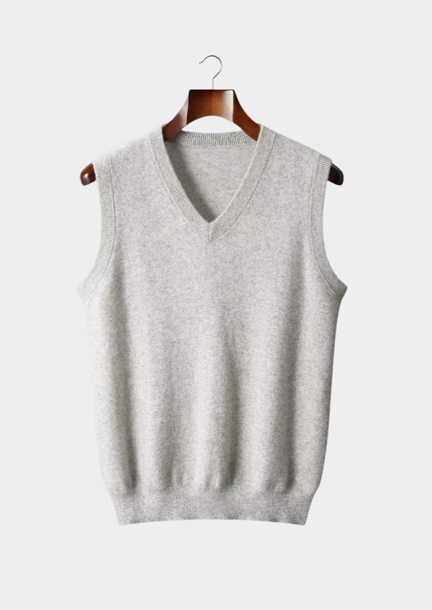 Veroux Mode | Men’s Pure Extra-Fine Merino Wool V-Neck Vest