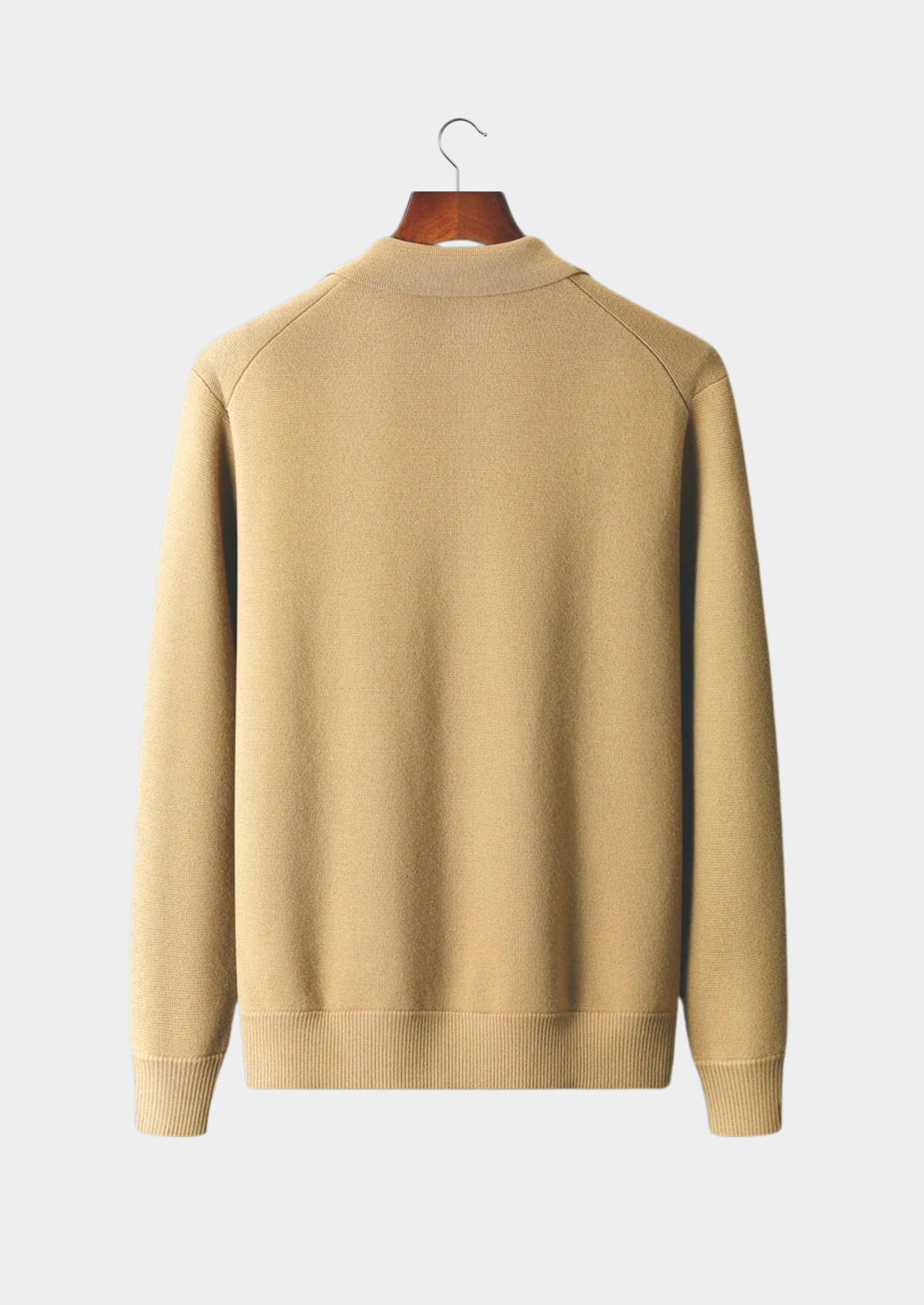 Veroux Mode | Men’s Pure Extra-Fine Merino Wool Button Overshirt
