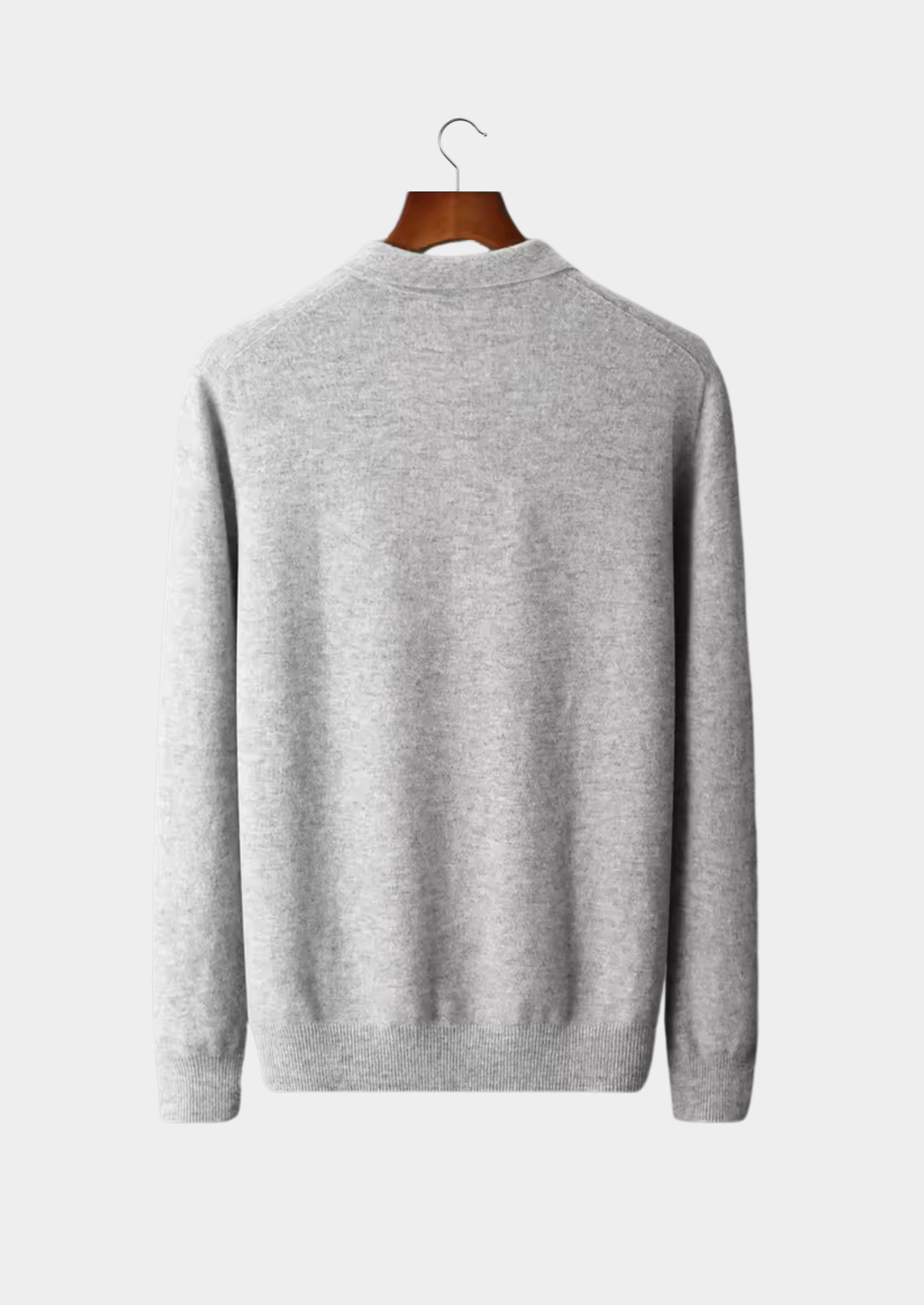 Veroux Mode | Men’s Pure Extra-Fine Merino Wool Classic Sweater Polo