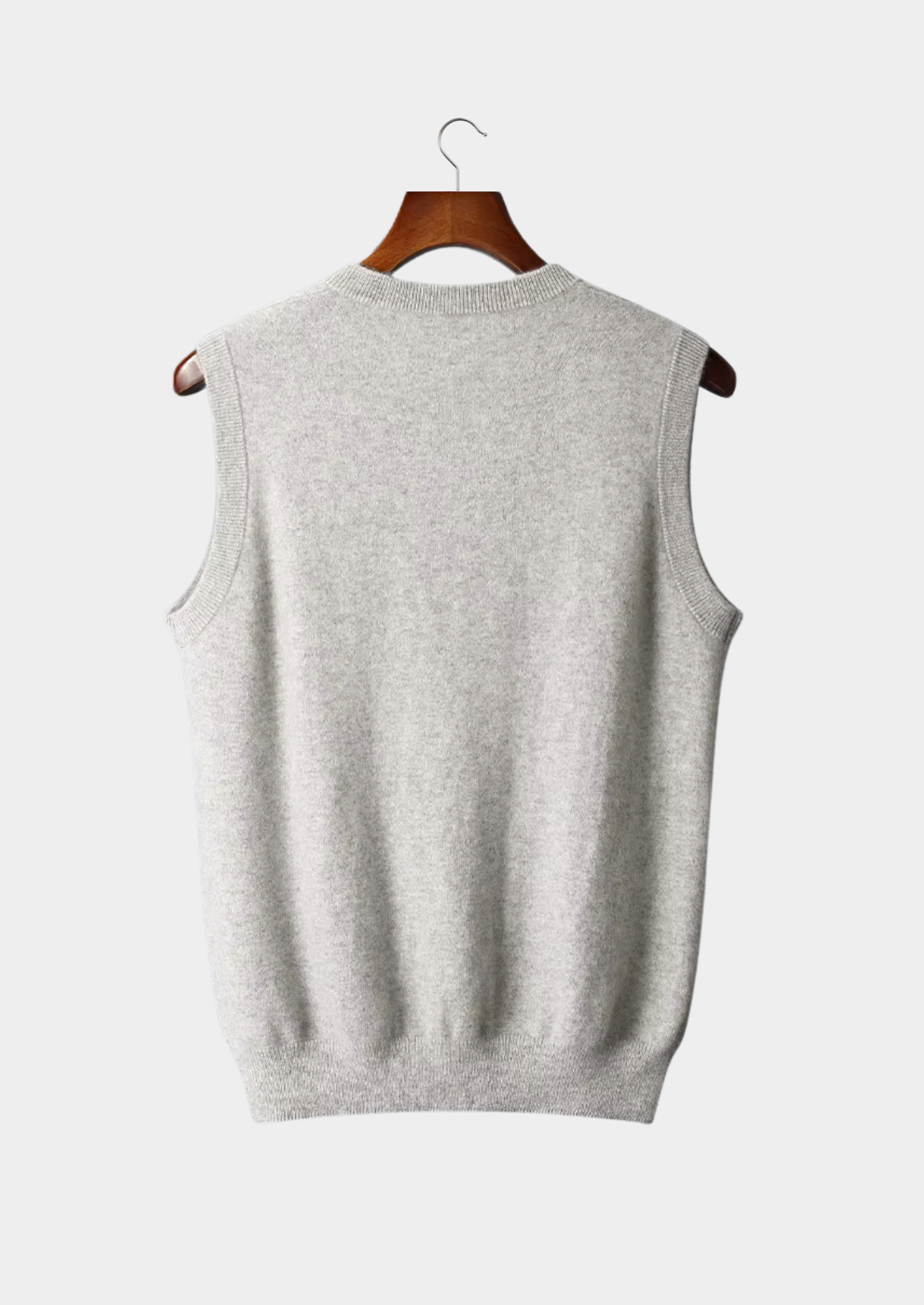Veroux Mode | Men’s Pure Extra-Fine Merino Wool V-Neck Vest