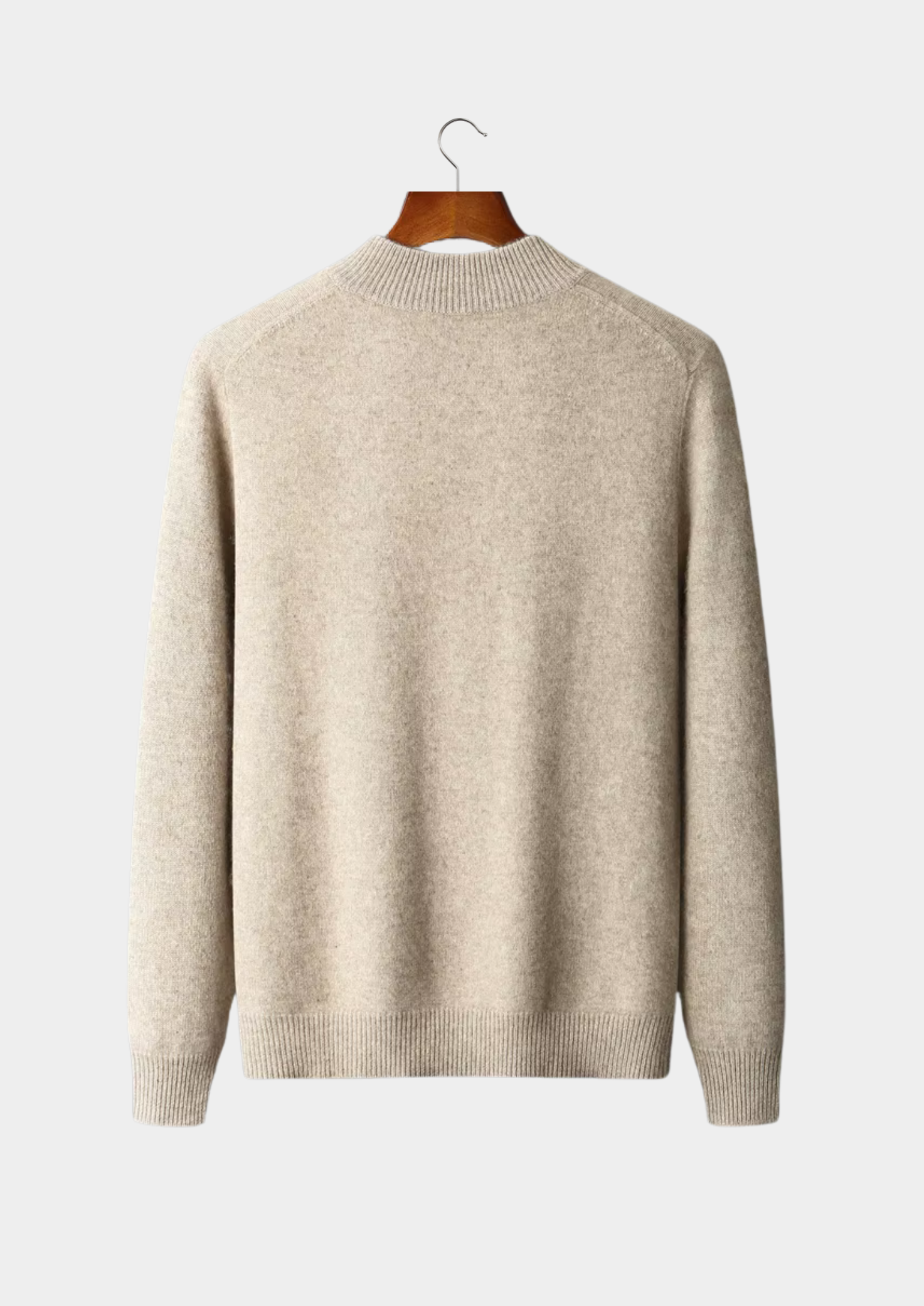 Veroux Mode | Men’s Pure Extra-Fine Merino Wool Zipper Cardigan