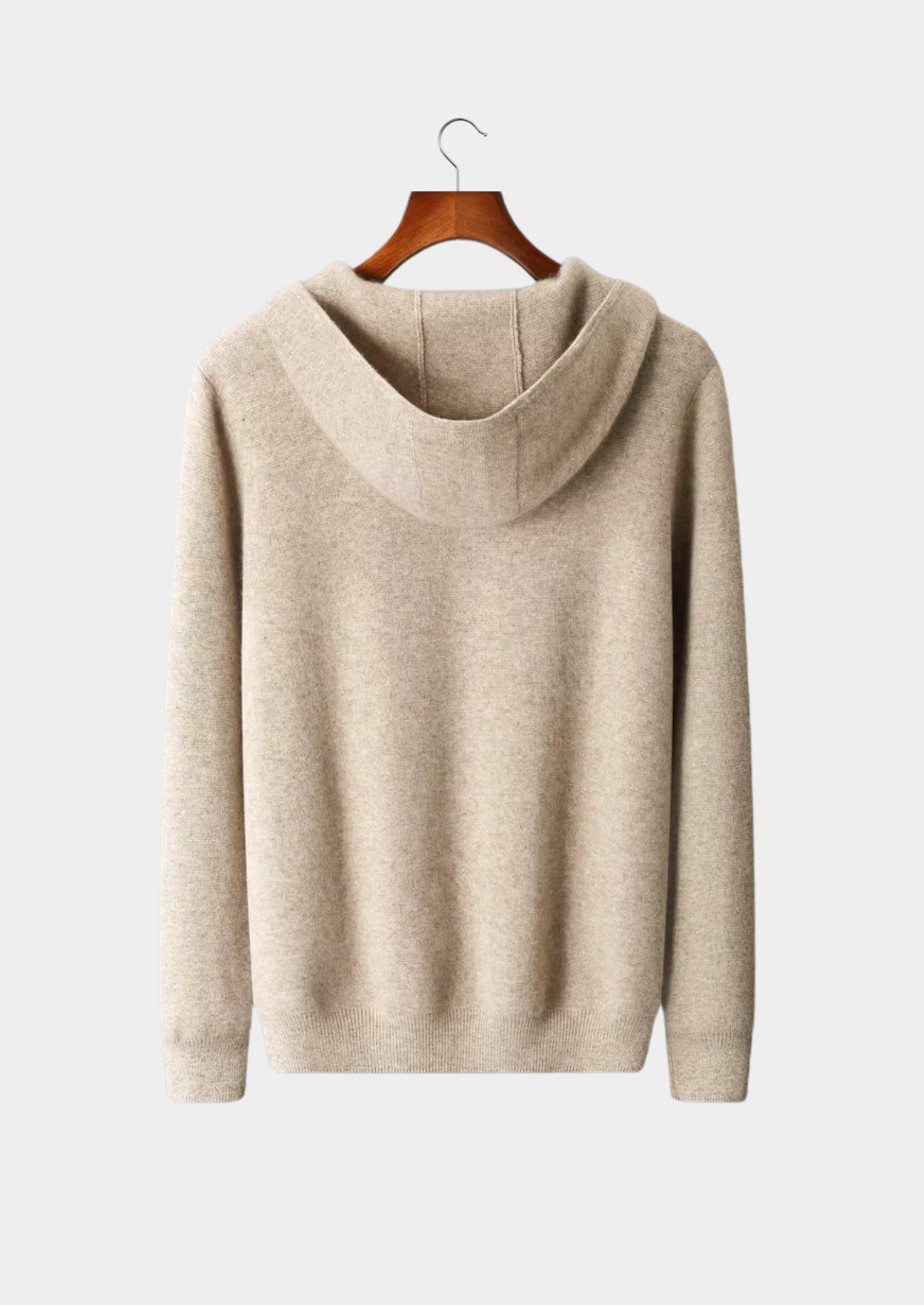 Veroux Mode | Men’s Pure Extra-Fine Merino Wool Zipper Hoodie