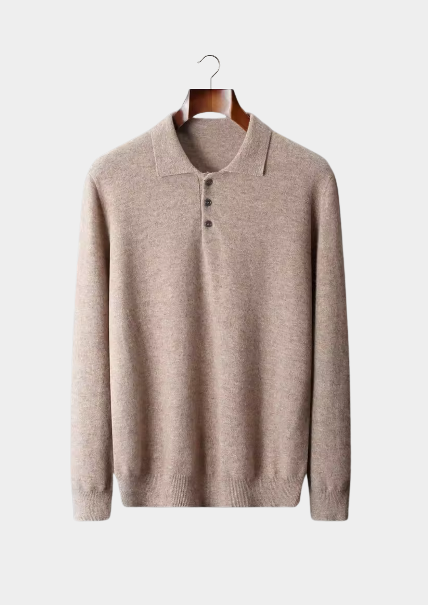 Veroux Mode | Men’s Pure Extra-Fine Merino Wool Classic Sweater Polo