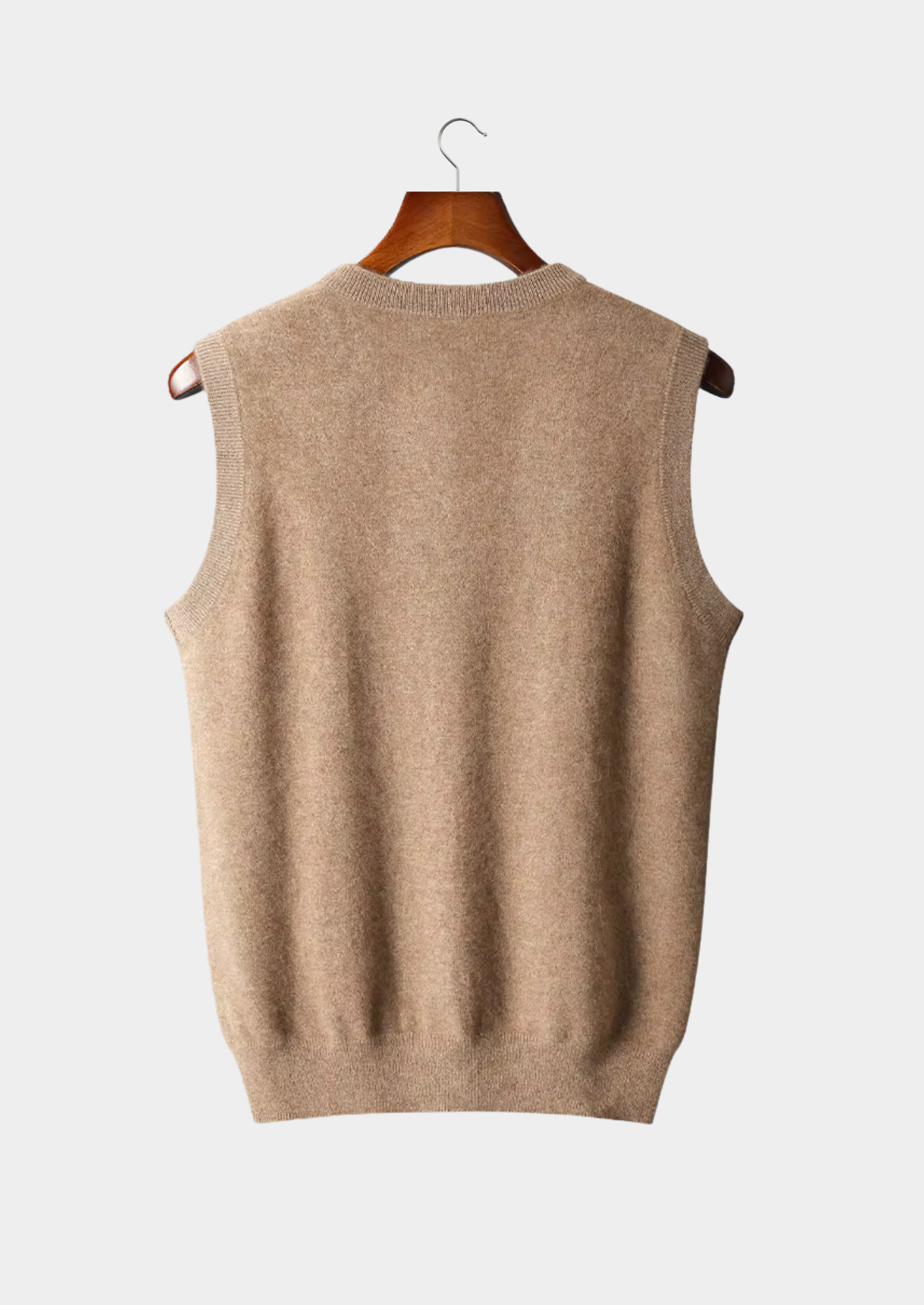 Veroux Mode | Men’s Pure Extra-Fine Merino Wool V-Neck Vest