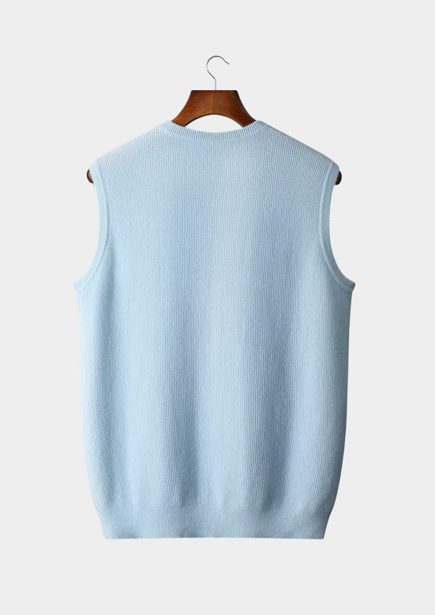 Veroux Mode | Men’s Pure Extra-Fine Merino Wool Crewneck Vest