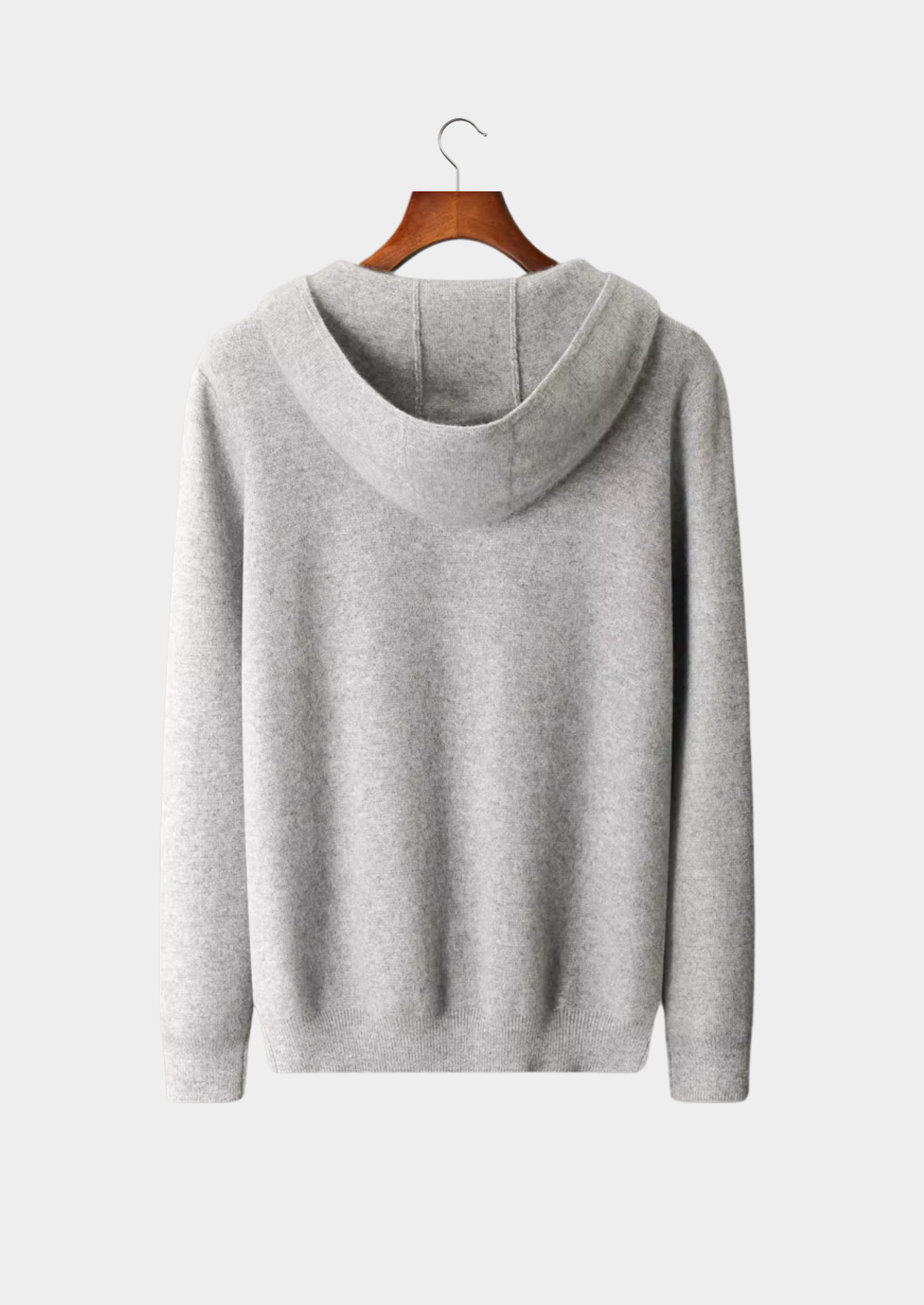 Veroux Mode | Men’s Pure Extra-Fine Merino Wool Zipper Hoodie