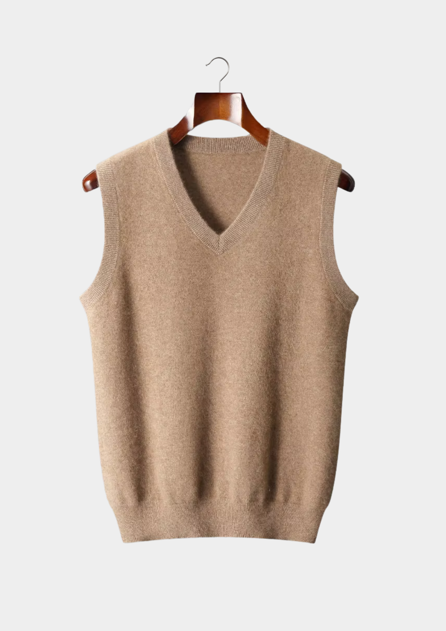 Veroux Mode | Men’s Pure Extra-Fine Merino Wool V-Neck Vest