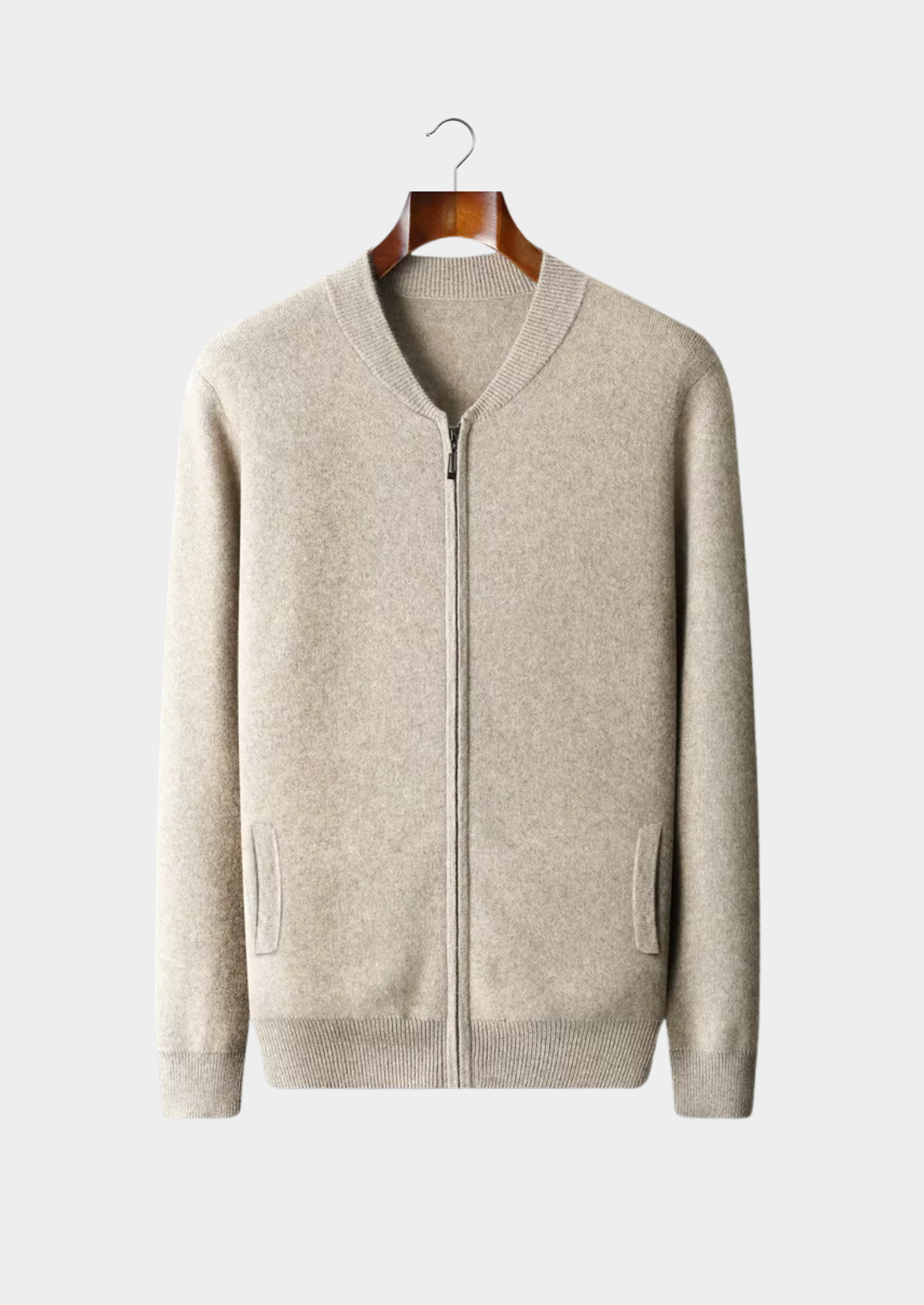 Veroux Mode | Men’s Pure Extra-Fine Merino Wool V-Neck Cardigan