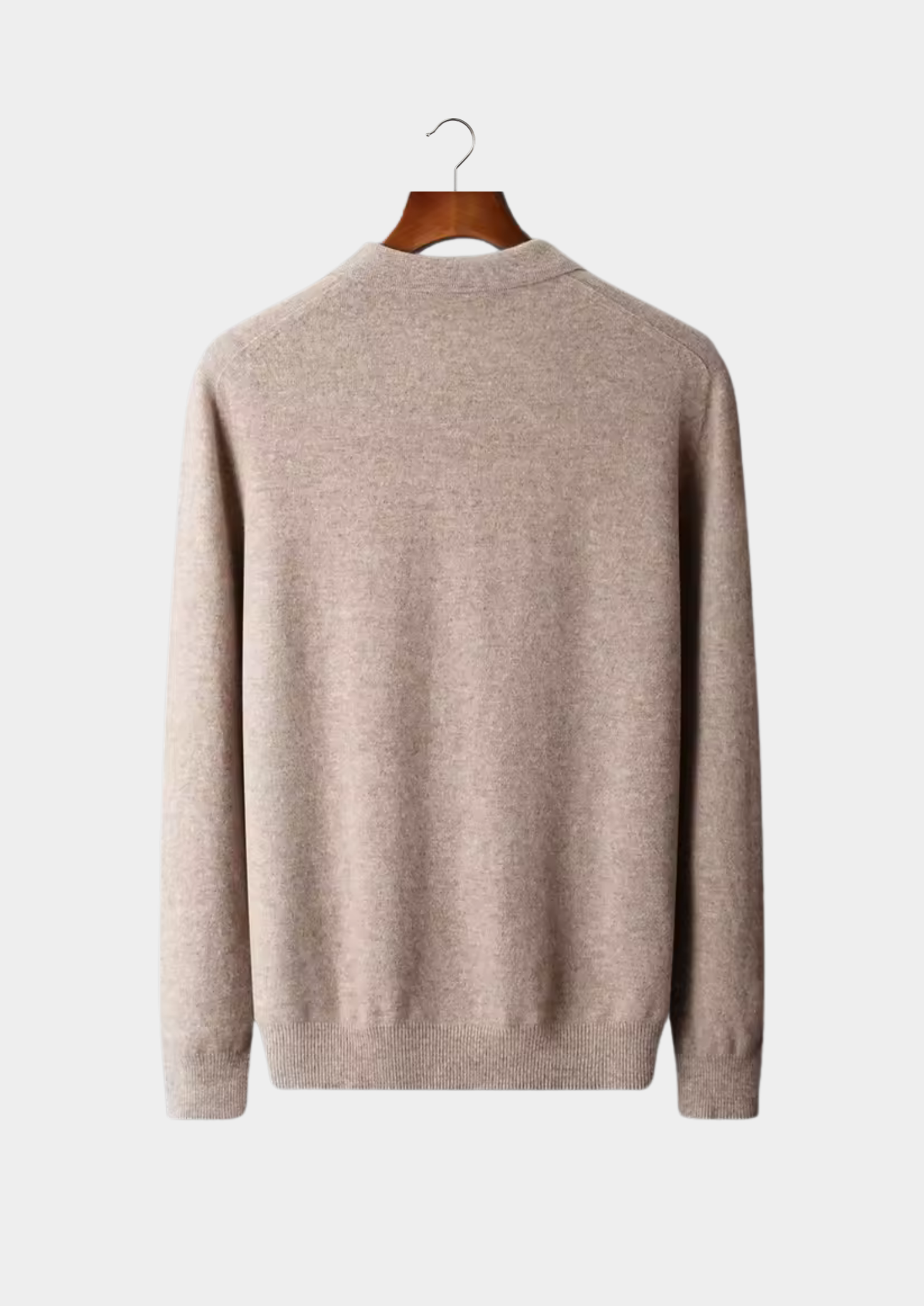 Veroux Mode | Men’s Pure Extra-Fine Merino Wool Classic Sweater Polo