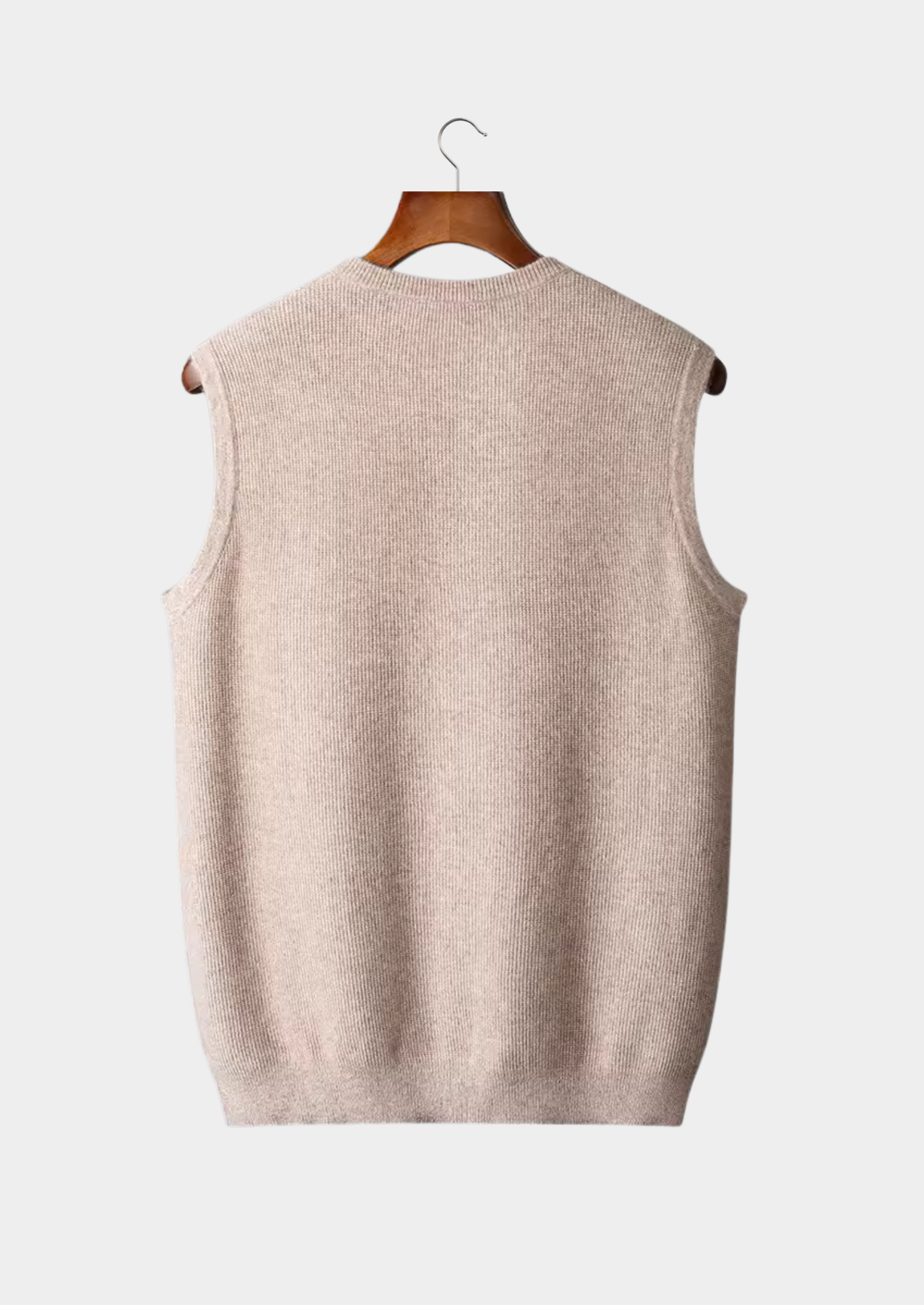 Veroux Mode | Men’s Pure Extra-Fine Merino Wool Crewneck Vest