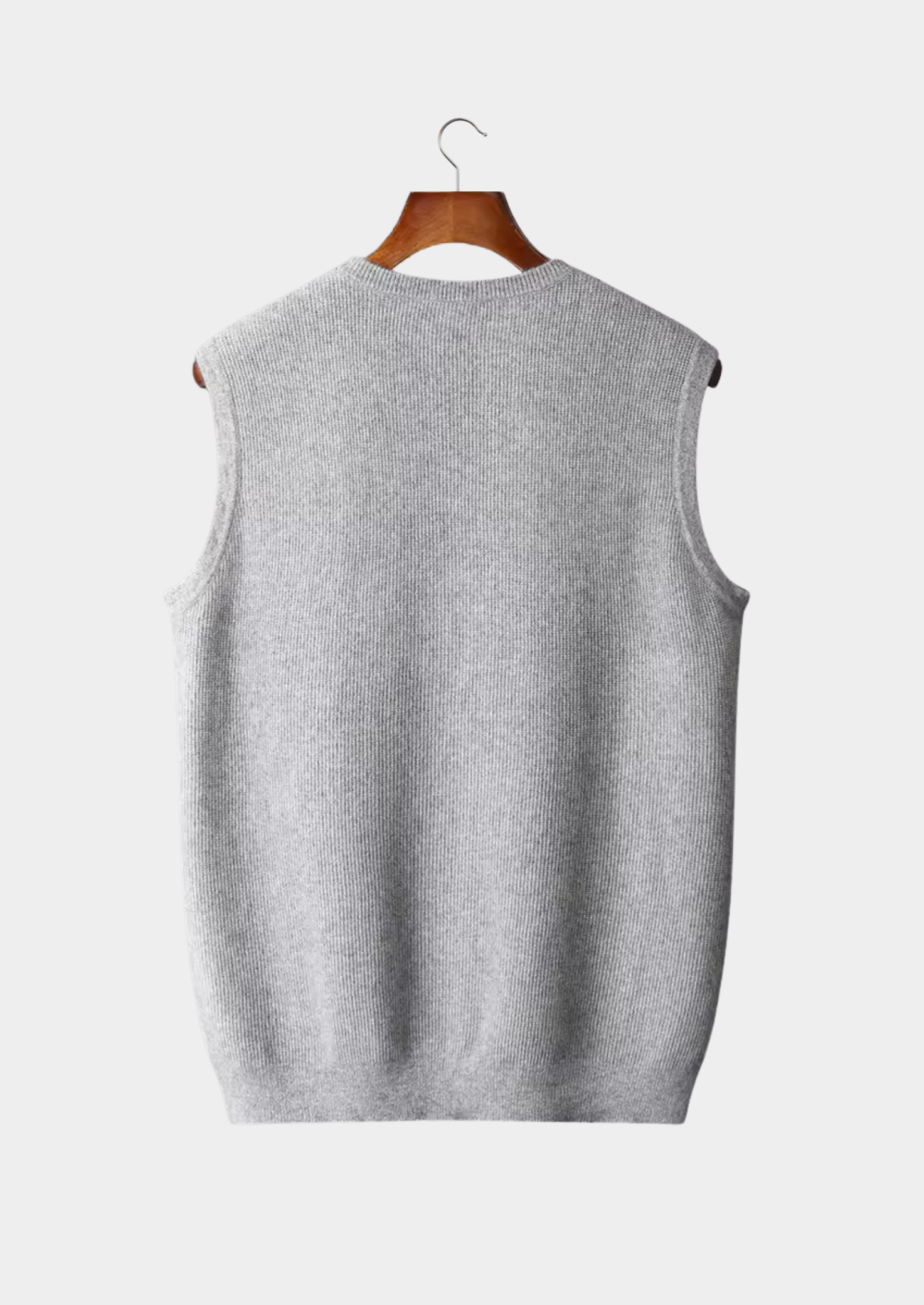 Veroux Mode | Men’s Pure Extra-Fine Merino Wool Crewneck Vest