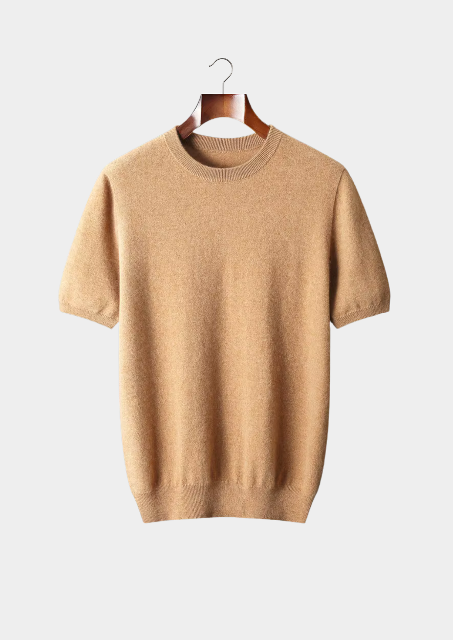 Veroux Mode | Men’s Premium Cashmere Classic Crewneck T-Shirt