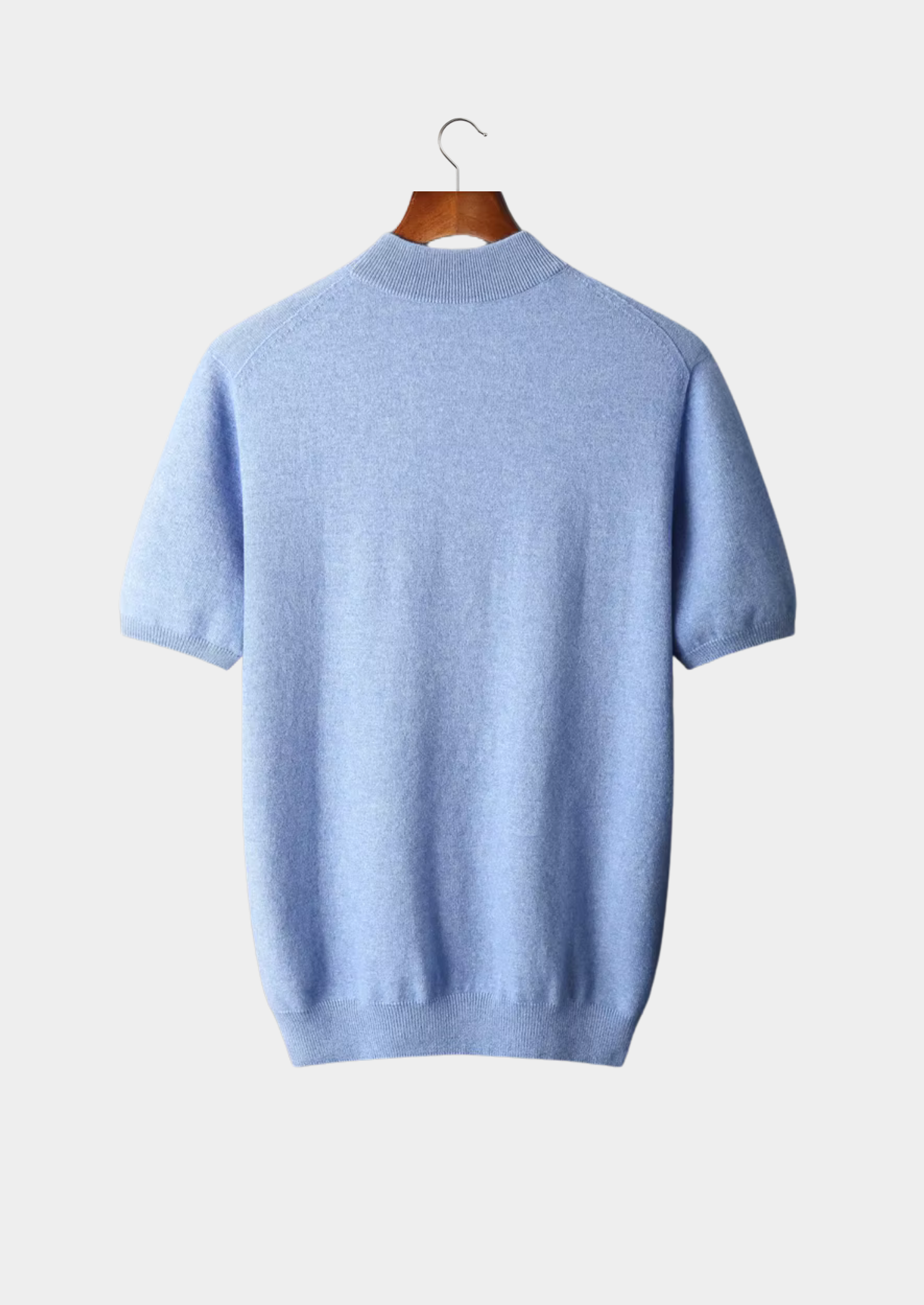 Veroux Mode | Men’s Premium Cashmere Mock Neck T-Shirt