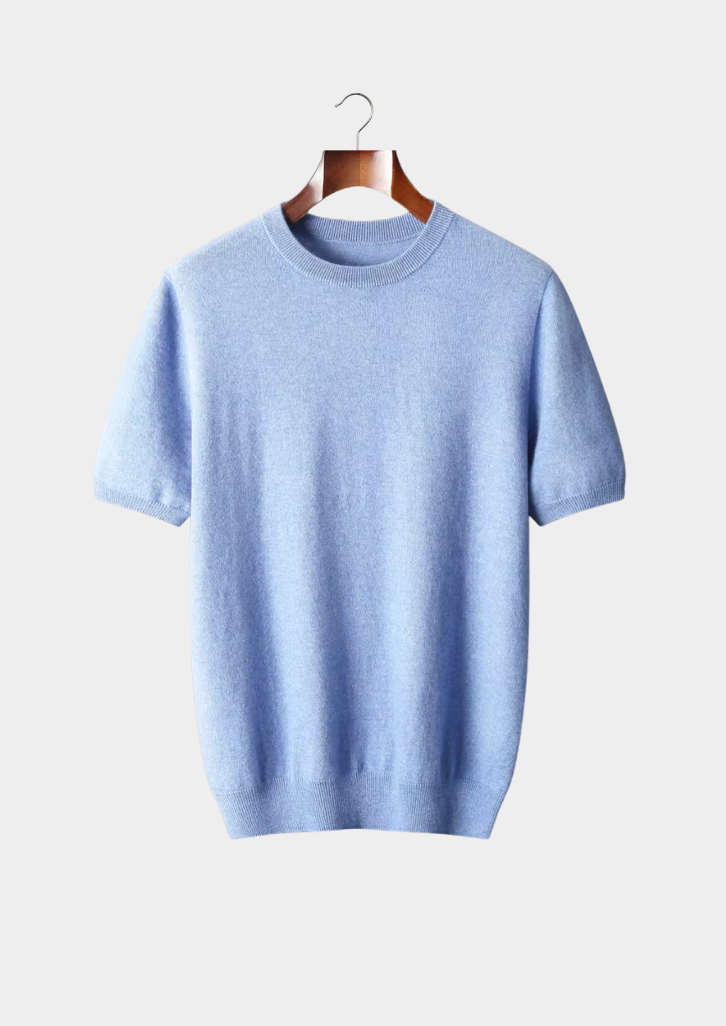 Veroux Mode | Men’s Premium Cashmere Classic Crewneck T-Shirt