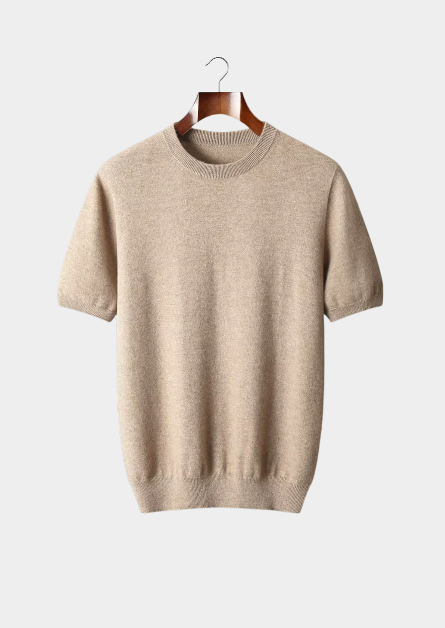 Veroux Mode | Men’s Premium Cashmere Classic Crewneck T-Shirt
