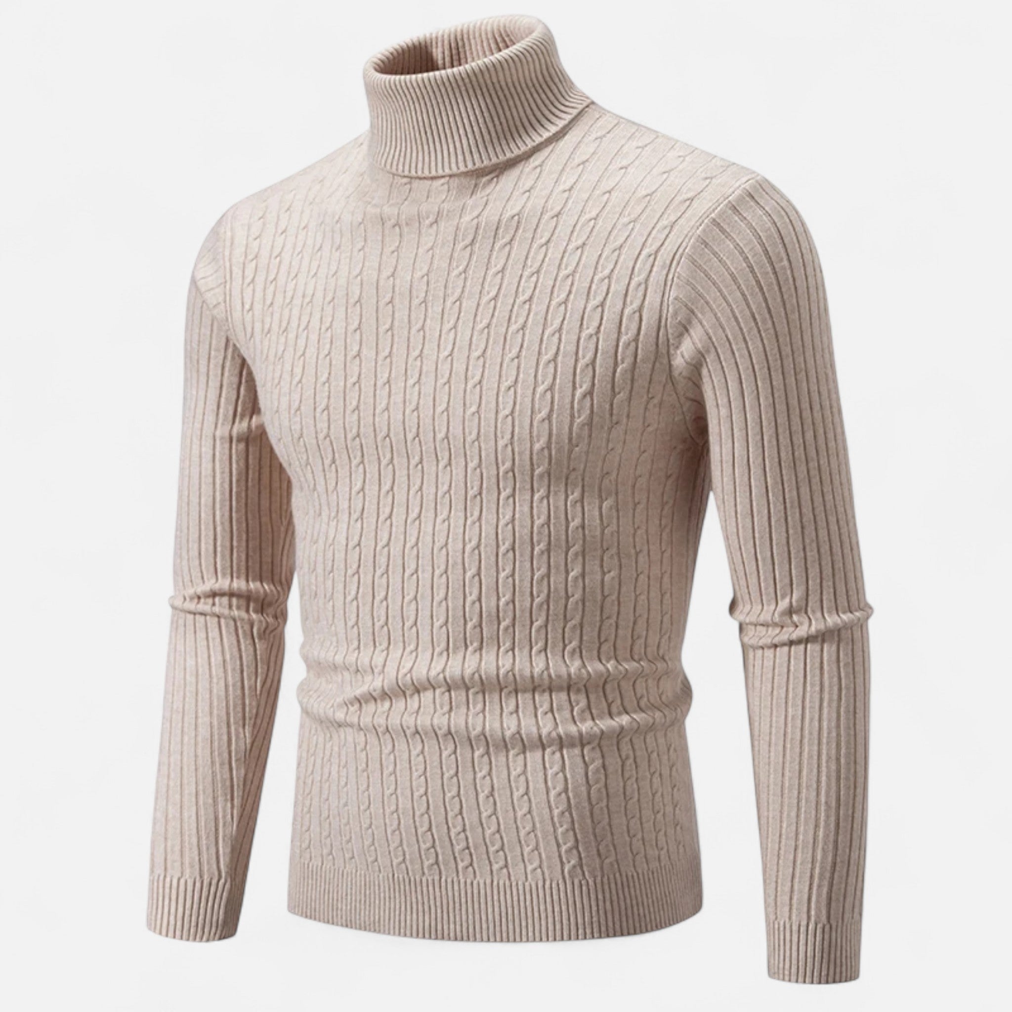 Veroux Mode | Men’s Wool High-Neck Sweater