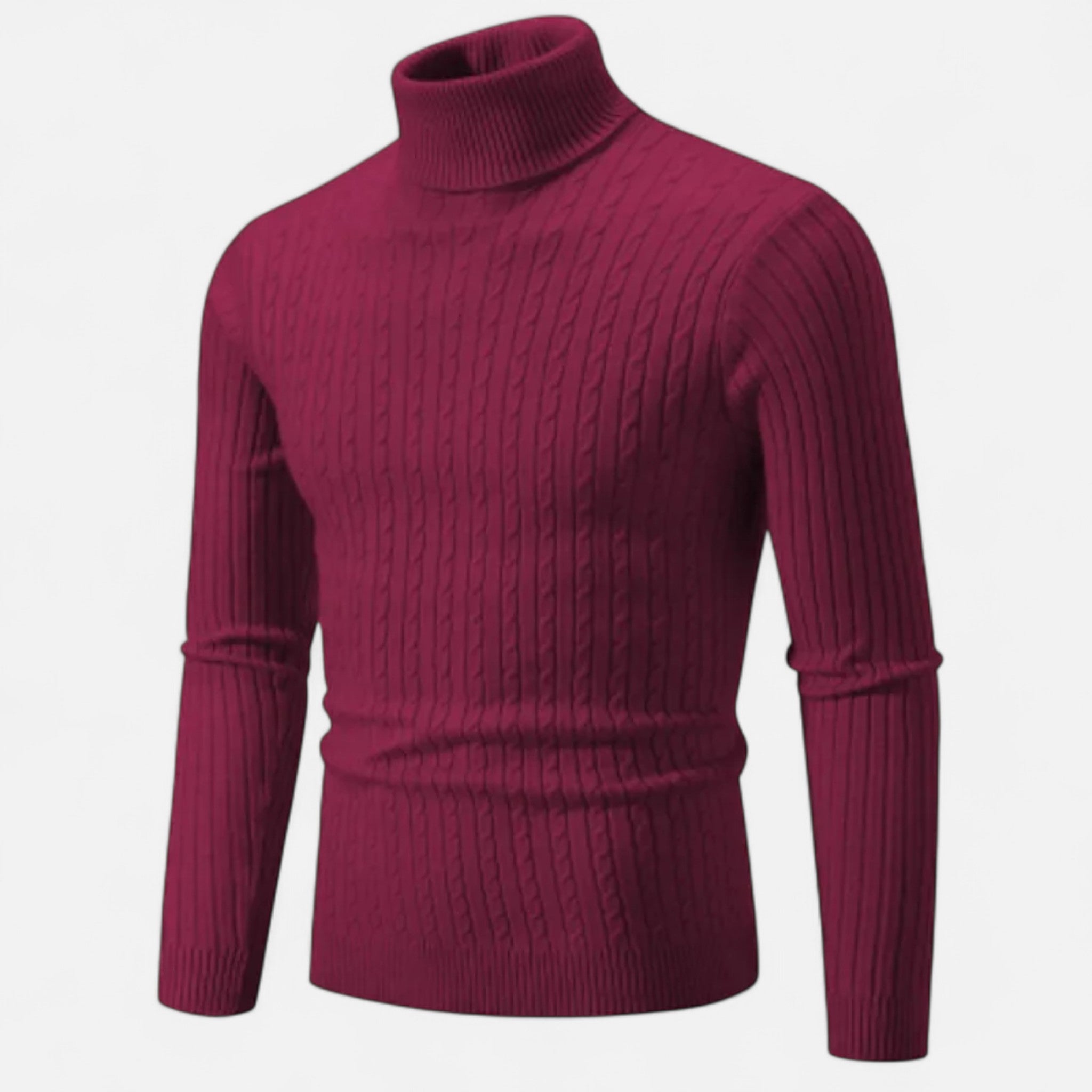 Veroux Mode | Men’s Wool High-Neck Sweater