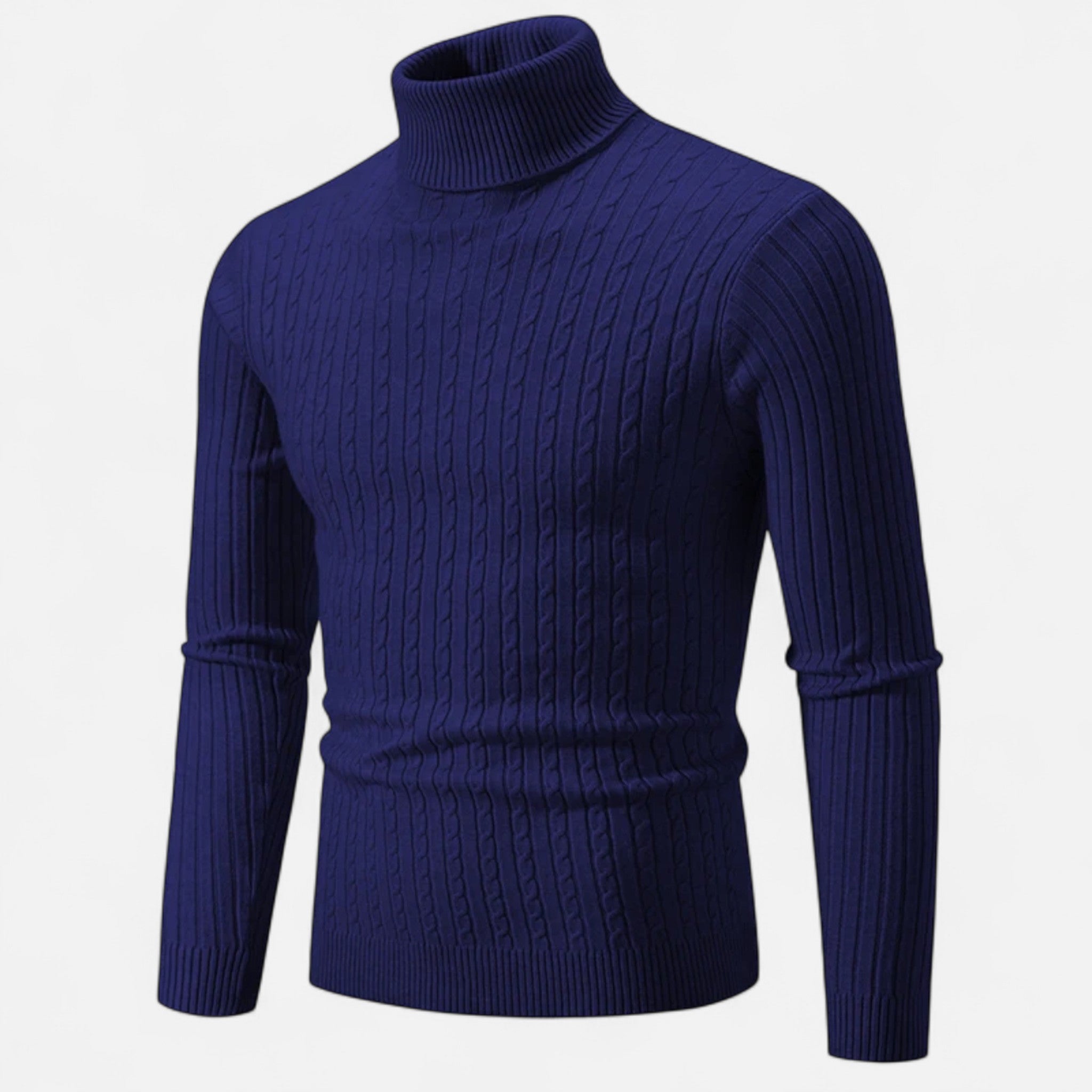 Veroux Mode | Men’s Wool High-Neck Sweater