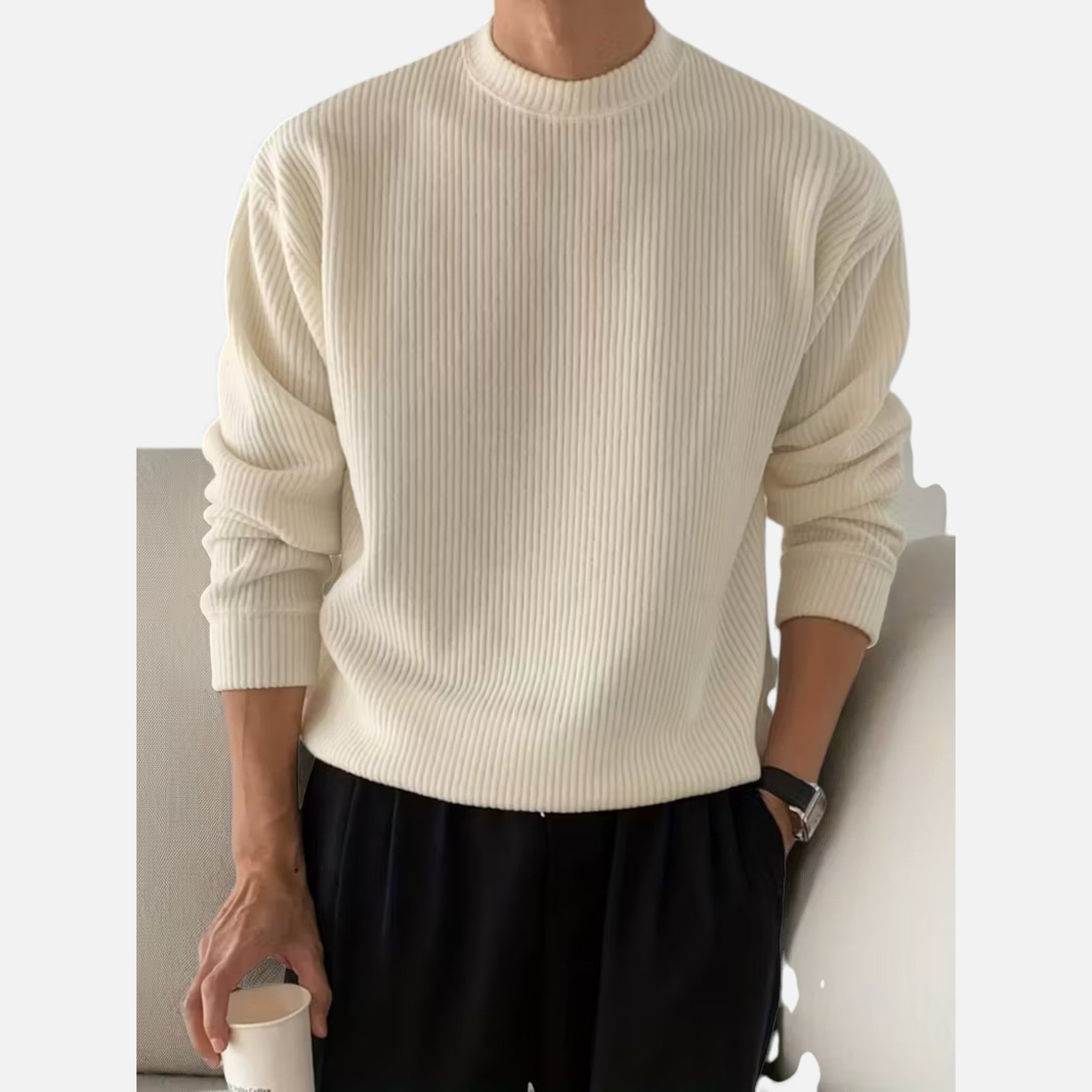 Veroux Mode | Men’s Heritage Knit Crew Sweater