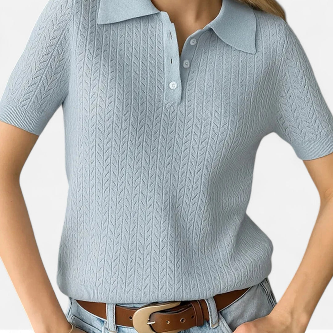 Veroux Mode | Women’s Elegant Knitted T-Shirt