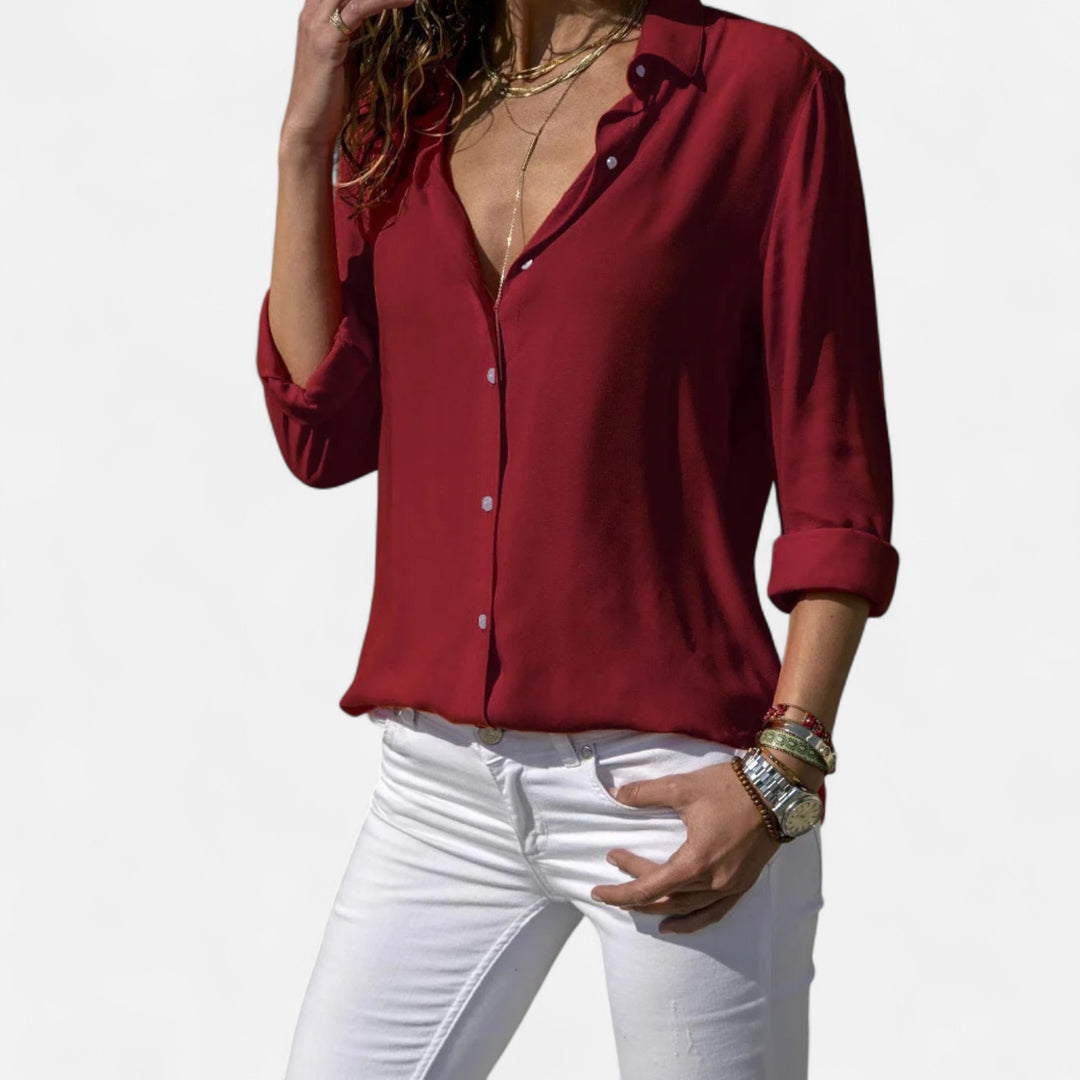 Veroux Mode | Women’s Classic Long-Sleeved Shirt