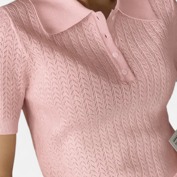 Veroux Mode | Women’s Elegant Knitted T-Shirt
