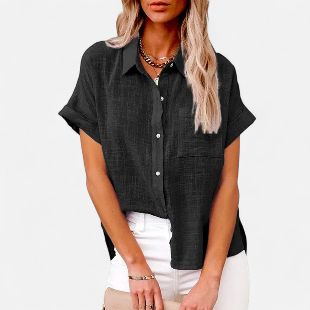 Veroux Mode | Women's Cotton Jersey Tee – Effortless Simplicity for Everyday Elegance