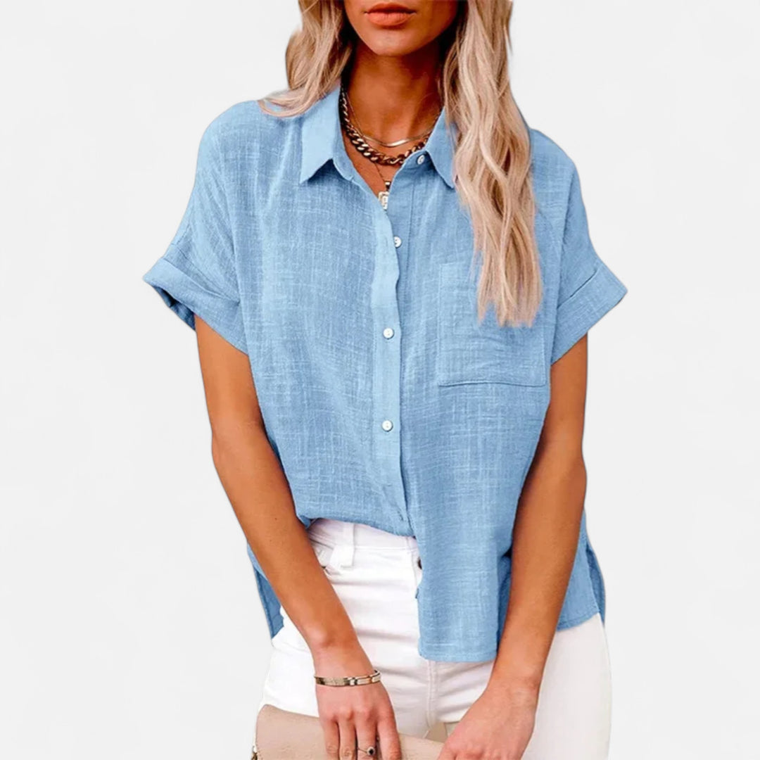 Veroux Mode | Women's Cotton Jersey Tee – Effortless Simplicity for Everyday Elegance