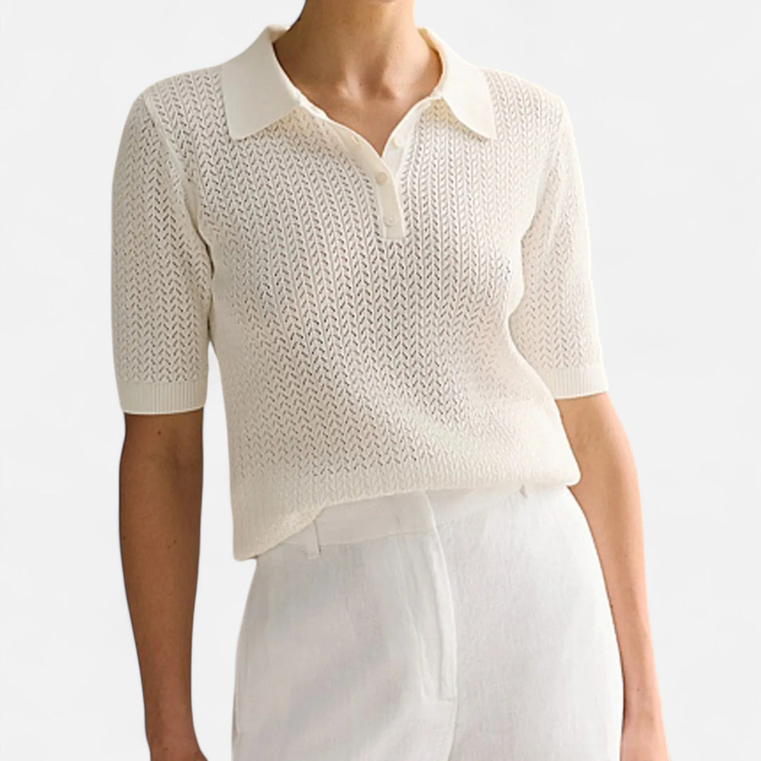 Veroux Mode | Women’s Elegant Knitted T-Shirt