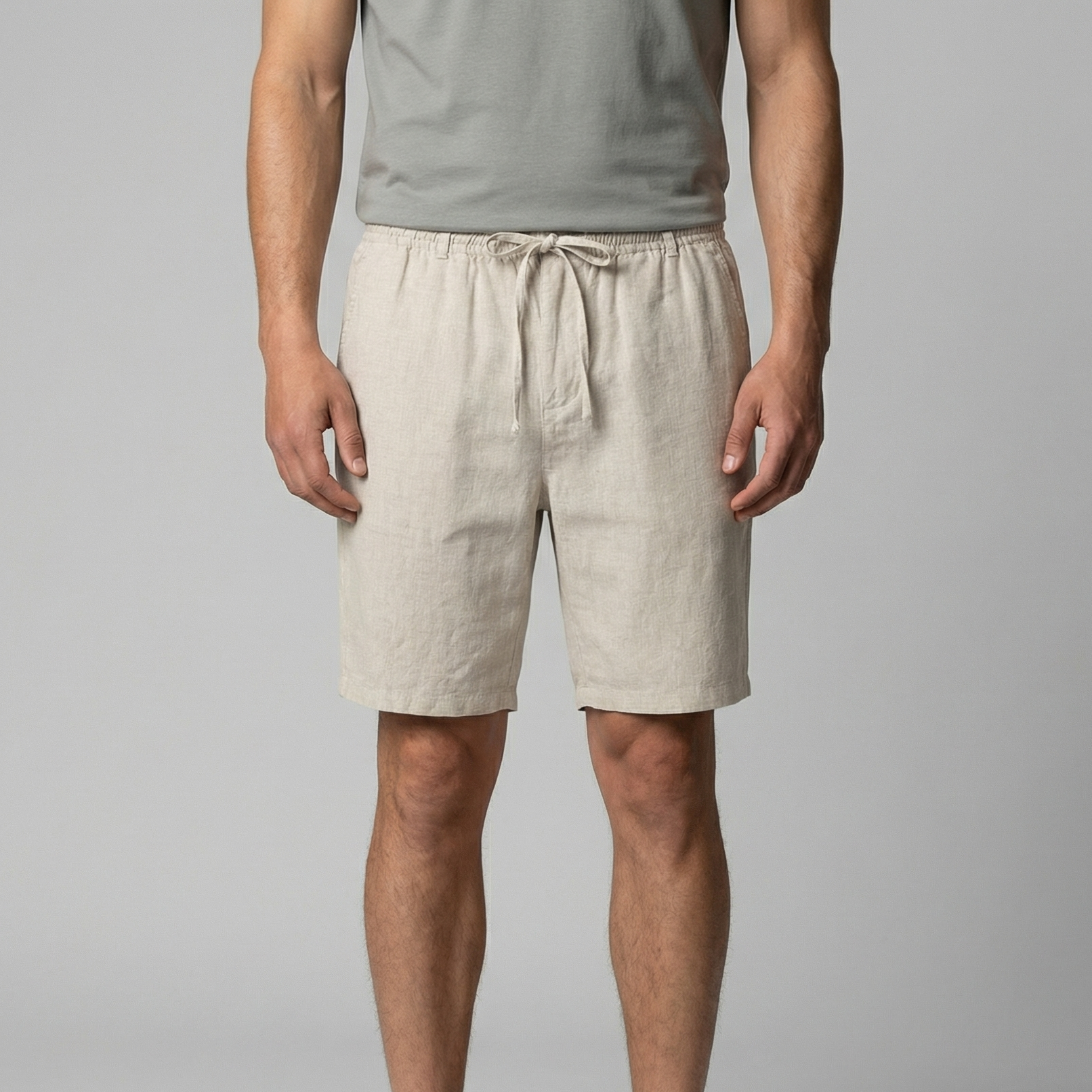 Men's Casual Relaxed Linen Shorts